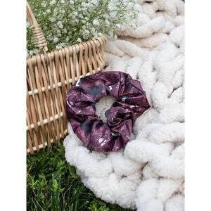 Bookish Satin Scrunchie | Maroon Magic